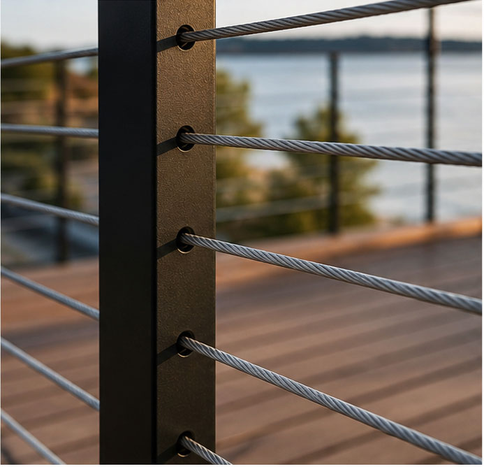 wire rope cable architechural fence