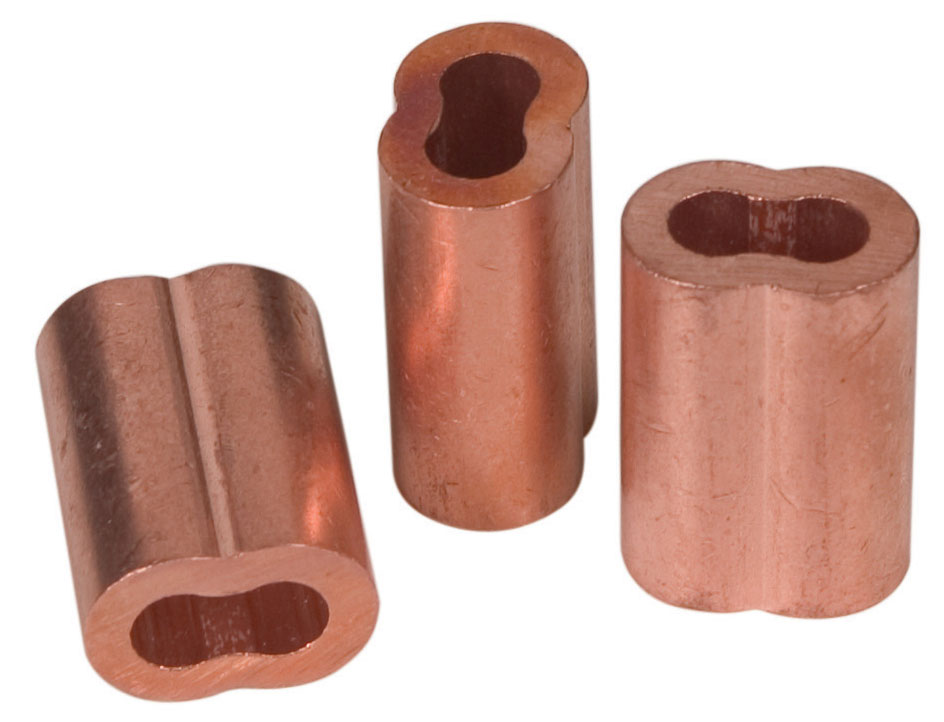 Copper Sleeves and Stops for Wire Rope Continental Cable NH